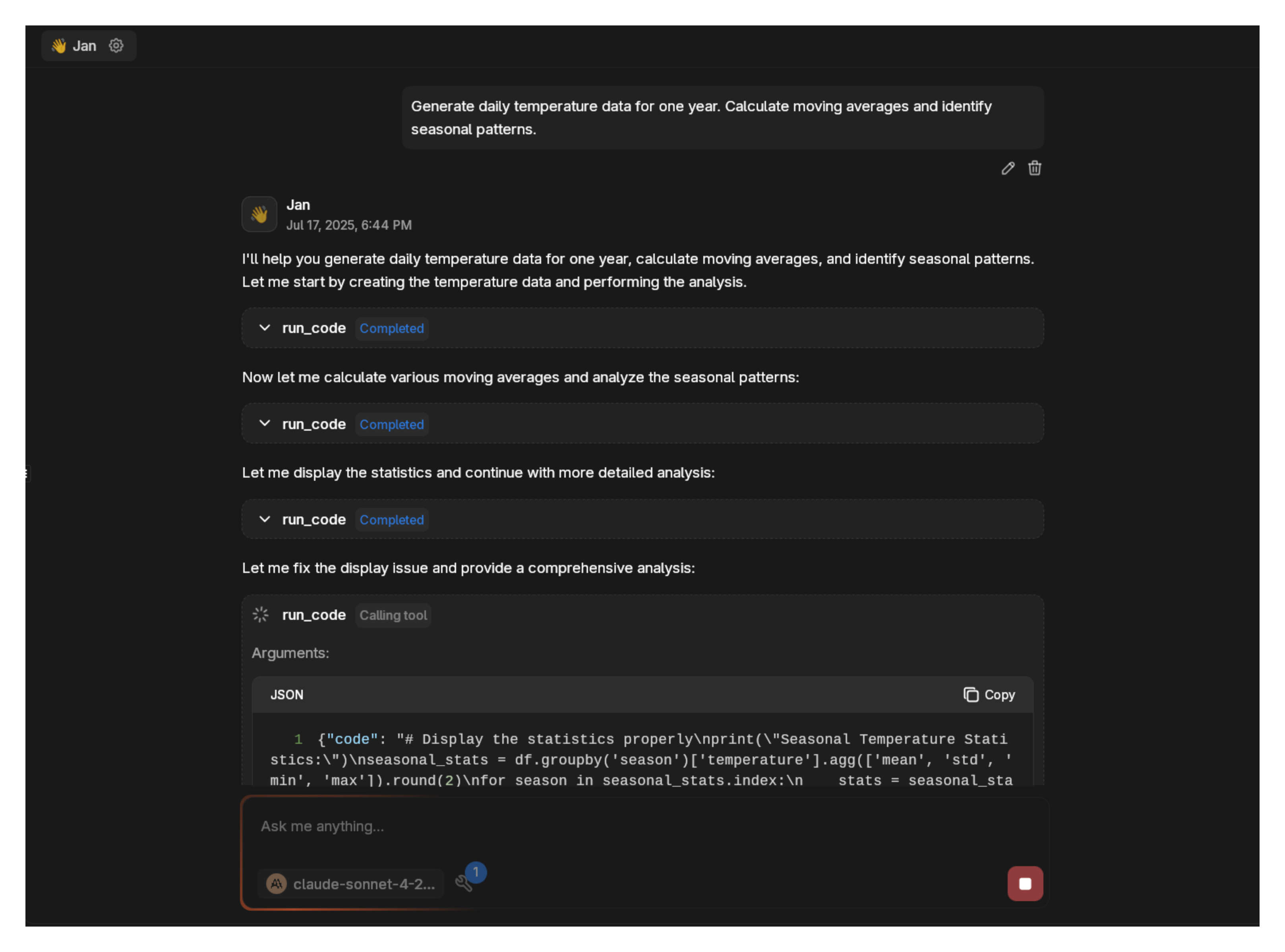 Chat and use E2B MCP