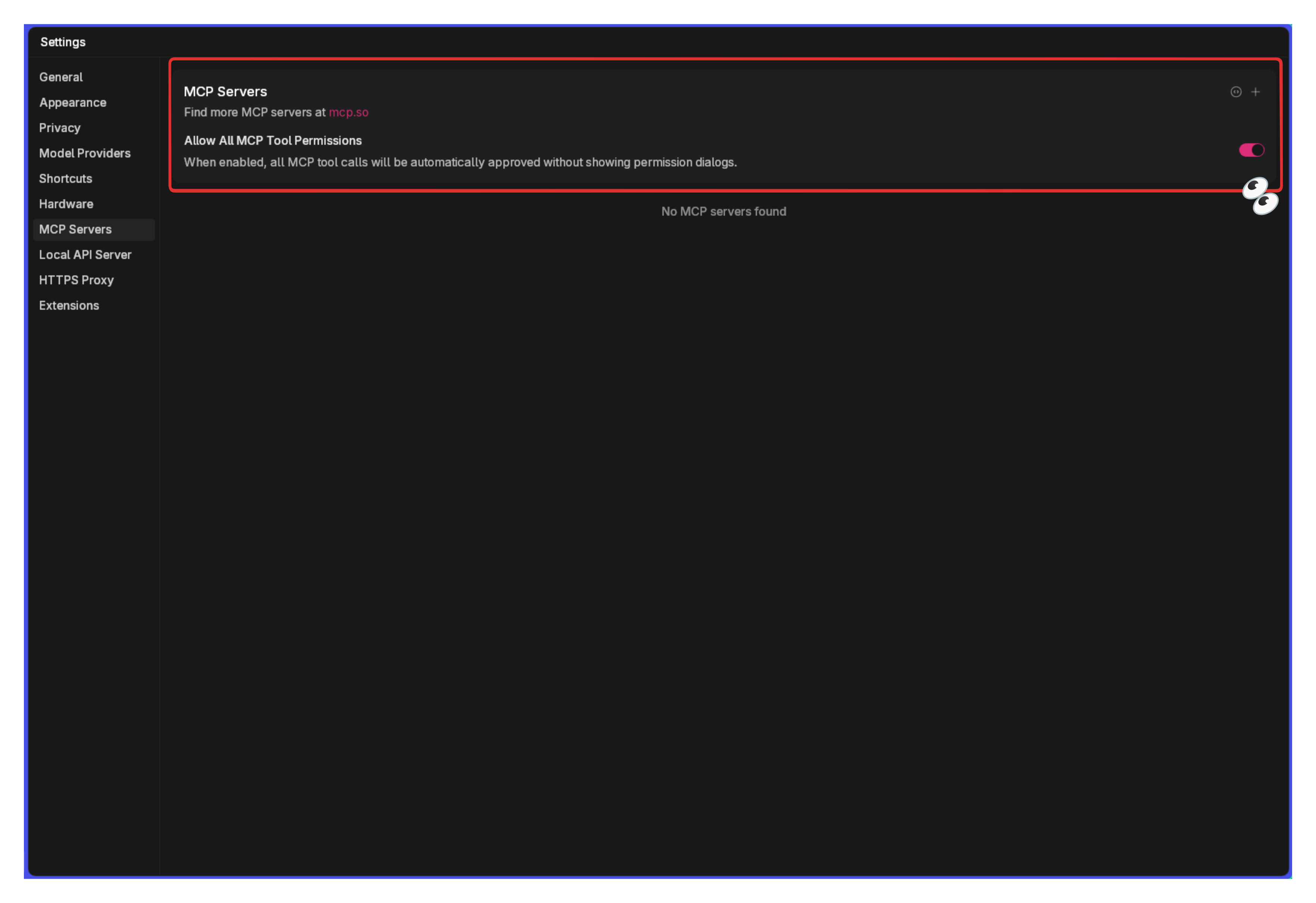 Turn on the MCP Host