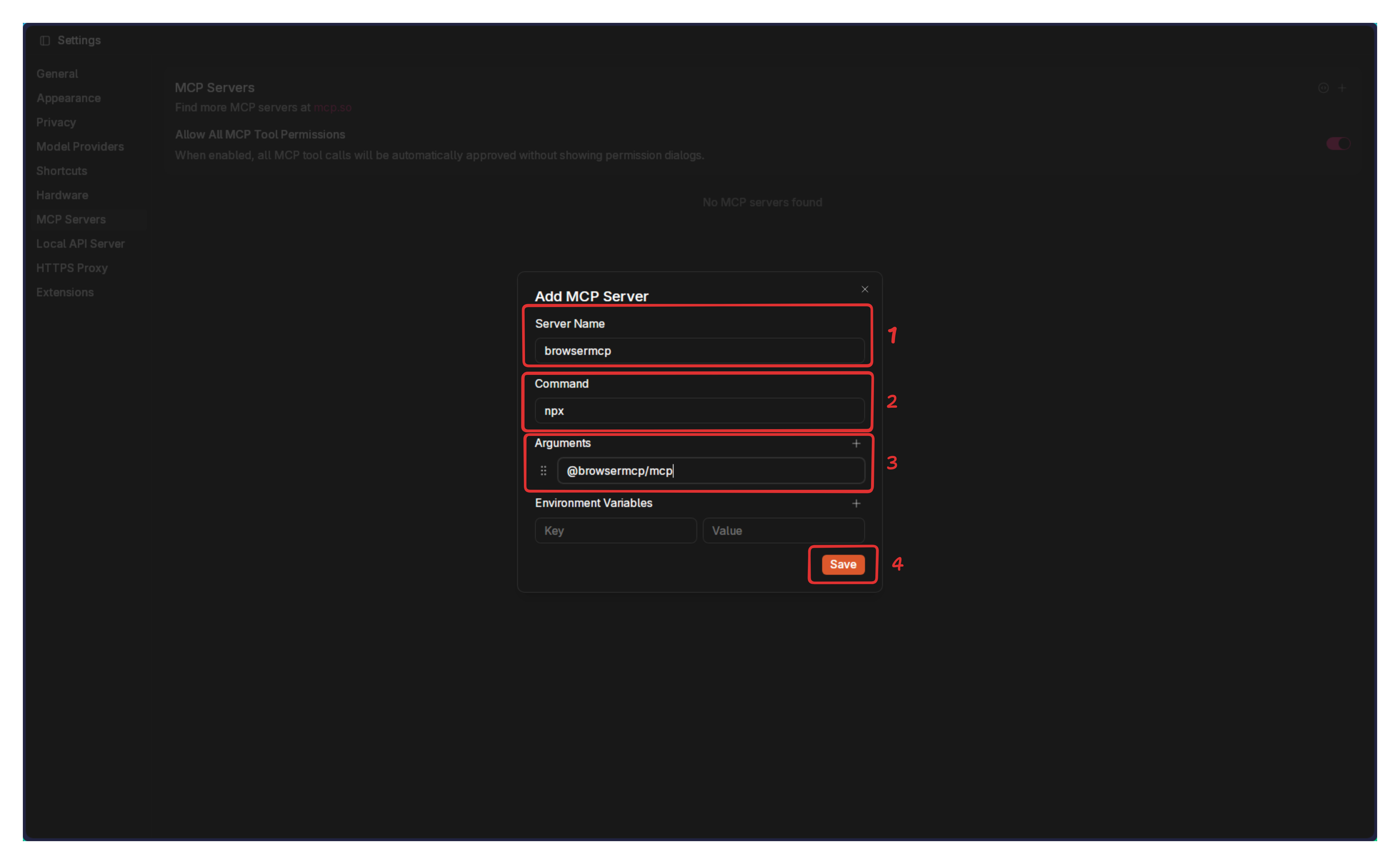 Configure BrowserMCP