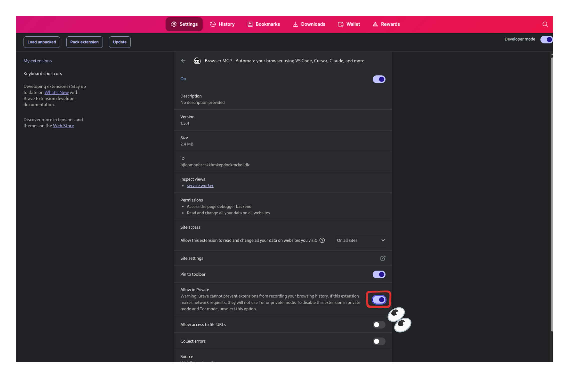 Browser MCP Extension